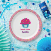 Frosted Cupcakes Rainbow Sprinkle Baking Design Papieren Bordje (Feest)