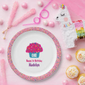Frosted Cupcakes Rainbow Sprinkle Baking Design Papieren Bordje (Feest)