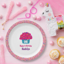 Frosted Cupcakes Rainbow Sprinkle Baking Design