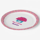 Frosted Cupcakes Rainbow Sprinkle Baking Design Papieren Bordje (Gekanteld)