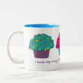 Frosted Cupcakes Rainbow Sprinkle Whimsical Baking Tweekleurige Koffiemok (Links)