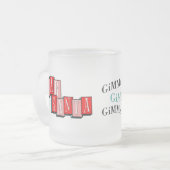 Frosted Dear Santa Gimme A Man After Midnight Mug Matglas Koffiemok (Voorkant links)