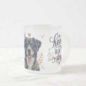 Frosted Dog Quote Mok - Thuis is waar mijn hond is (Voorkant rechts)