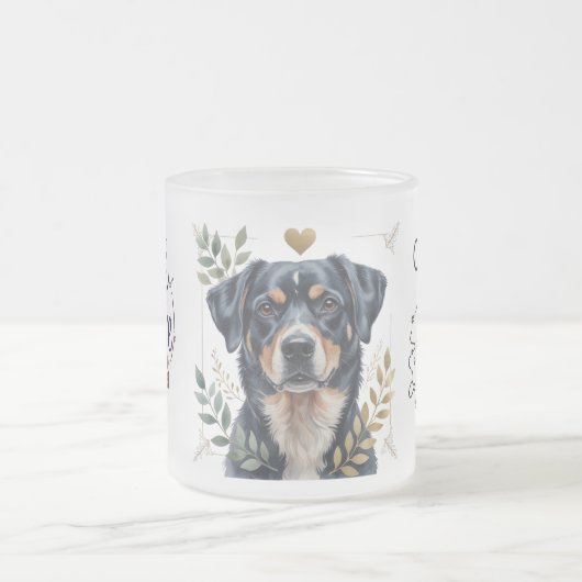 Frosted Dog Quote Mok - Thuis is waar mijn hond is (Center)