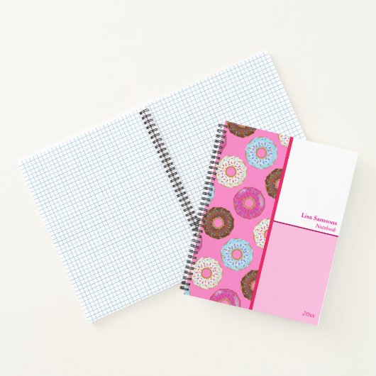 Frosted Doughnuts Custom Notebook  Notitieboek (Binnen)