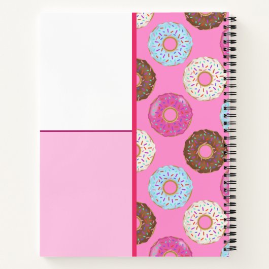 Frosted Doughnuts Custom Notebook  Notitieboek (Achterkant)