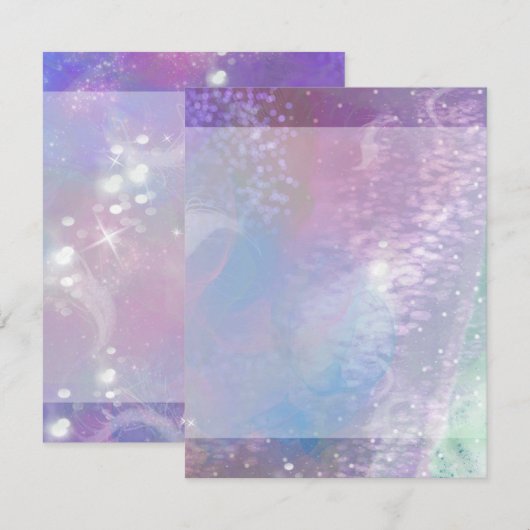 Frosted Dreaming RSVP Kaartje (Voorkant / Achterkant)