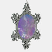 Frosted Dreaming Tin Sneeuwvlok Ornament (Links)