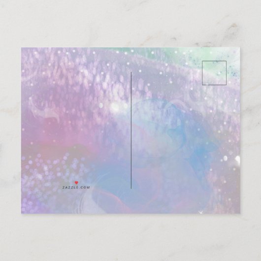 Frosted Dreaming Uitnodiging Briefkaart (Achterkant)