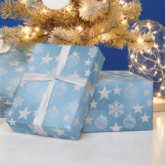 Frosted Elegance Winter Snow Cadeaupapier (Feestdagen)