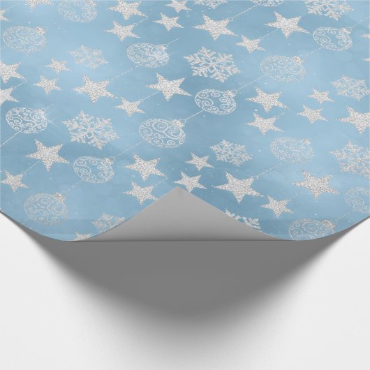 Frosted Elegance Winter Snow Cadeaupapier (Hoek)