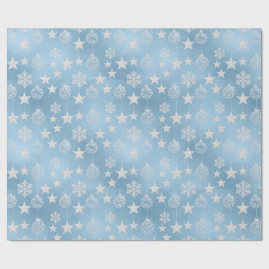 Frosted Elegance Winter Snow Cadeaupapier (Vlak)