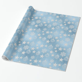 Frosted Elegance Winter Snow Cadeaupapier