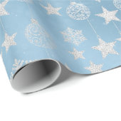 Frosted Elegance Winter Snow Cadeaupapier (Rol Hoek)