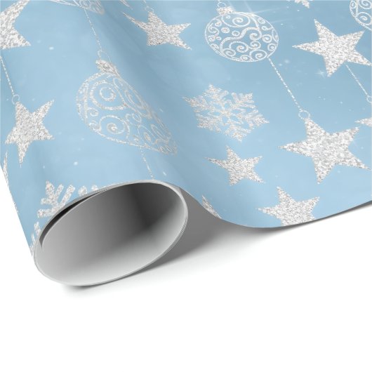 Frosted Elegance Winter Snow Cadeaupapier (Rol Hoek)