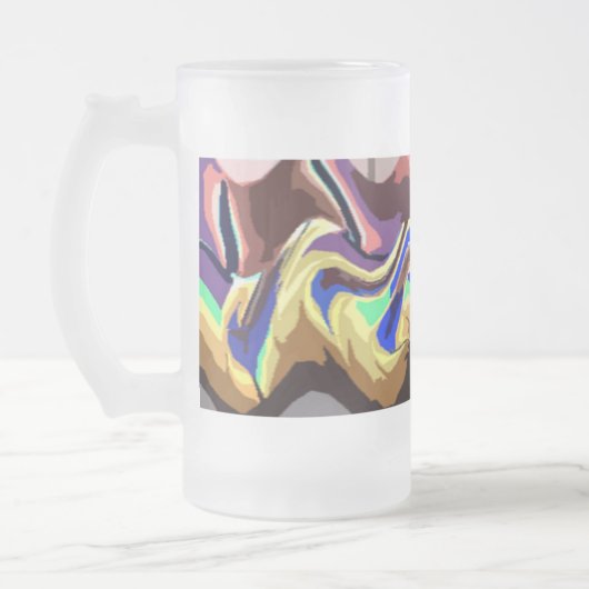 Frosted Fiesta 5 Glass Mok (Links)
