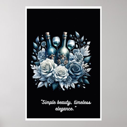 Frosted Garden: een winterwijn Romance Poster (Voorkant)