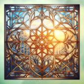 Frosted geometrische harmonie raamsticker (Vel 3)