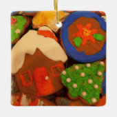 Frosted Gingerbread Cookies Keramisch Ornament (Voorkant)
