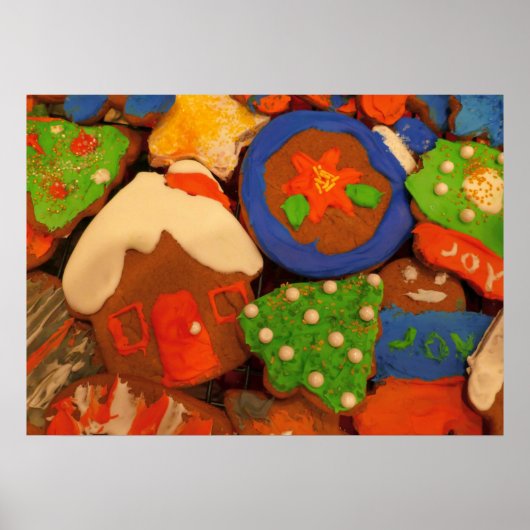 Frosted Gingerbread Cookies Poster (Voorkant)