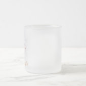 Frosted Glass 10 oz Kerst Koffie Mok (Center)