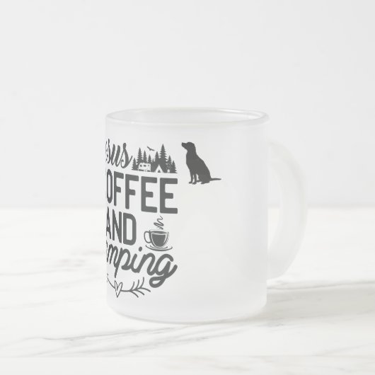 Frosted Glass Camp-Mok Matglas Koffiemok (Voorkant rechts)