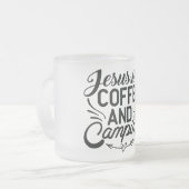 Frosted Glass Camp-Mok Matglas Koffiemok (Voorkant links)