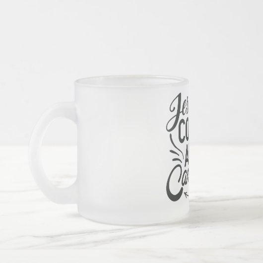 Frosted Glass Camp-Mok Matglas Koffiemok (Links)