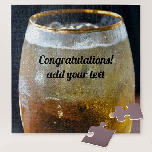 Frosted Glass Gefeliciteerd Legpuzzel