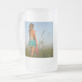 Frosted glass matglas bierpul (Voorkant links)