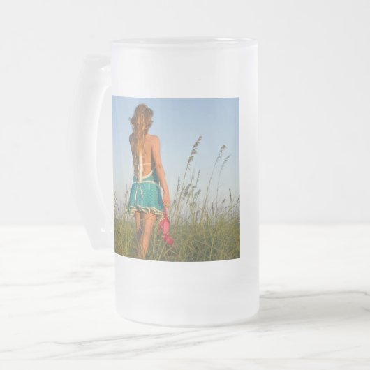 Frosted glass matglas bierpul (Voorkant links)