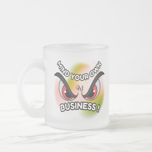 Frosted Glass Mok 10oz: Let op je eigen (Links)