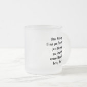 Frosted Glass Mok 10oz: Mijn enige Queen (Voorkant rechts)
