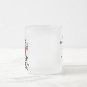 Frosted Glass Mok 10oz: Mijn enige Queen (Center)