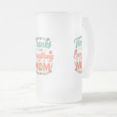 Frosted Glass Mok 16 oz - "Bedankt voor alles, (Voorkant rechts)