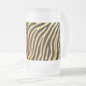 Frosted Glass Mok 16 oz - Eclectische dierenprints (Voorkant rechts)