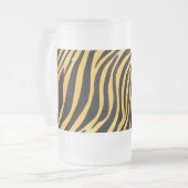 Frosted Glass Mok 16 oz - Eclectische dierenprints (Voorkant links)