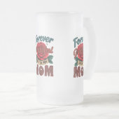 Frosted Glass Mok - 16 oz | "Voor altijd dankbaar (Voorkant rechts)