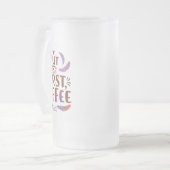 Frosted Glass Mok 16 oz voor koffieliefhebbers (Voorkant links)