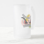 Frosted Glass Mok 16oz: Let op je eigen (Voorkant rechts)