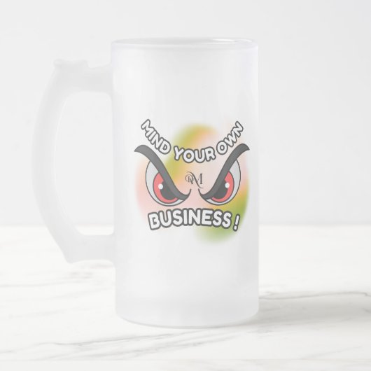 Frosted Glass Mok 16oz: Let op je eigen (Links)