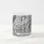 Frosted Glass Mok, 296 ml Matglas Koffiemok (Center)