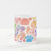 Frosted Glass Mok - Eclectische dierenprints (10 o (Center)