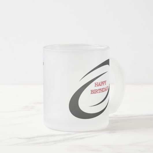 Frosted Glass Mok hou van jezelf je bent de beste (Voorkant rechts)