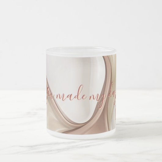 Frosted glass mok in stijlvolle graphics (Center)