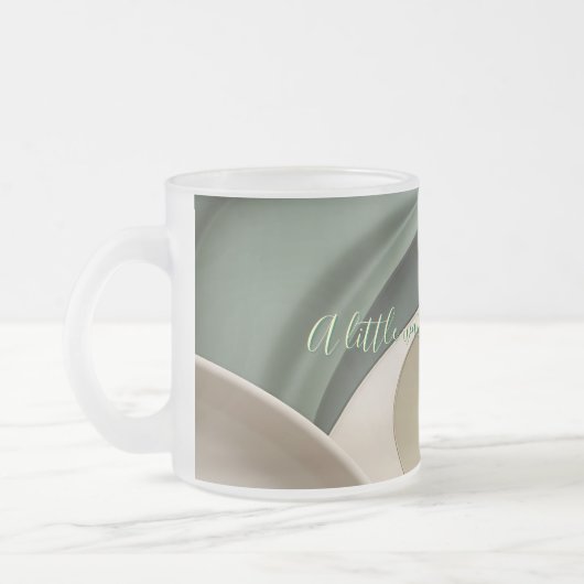 Frosted glass mok in stijlvolle graphics (Links)