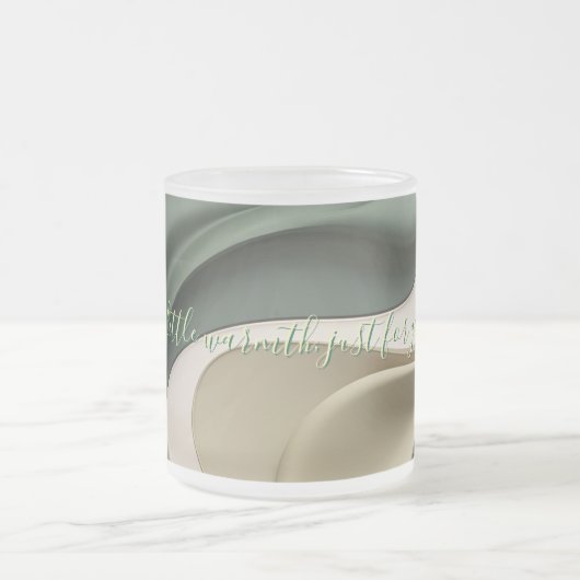 Frosted glass mok in stijlvolle graphics (Center)
