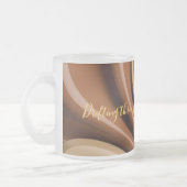 Frosted glass mok in stijlvolle graphics (Links)