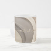 Frosted glass mok in stijlvolle graphics (Voorkant links)