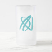 Frosted Glass Mok met Abstract wervelontwerp (Center)